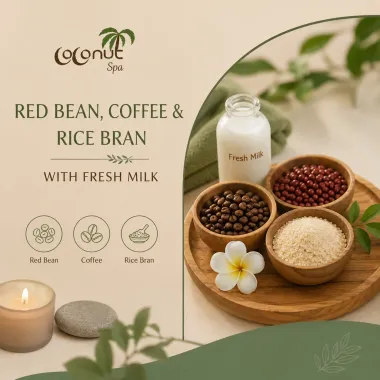 Tẩy Tế Bào Chết Đậu Đỏ, Cà Phê & Cám Gạo Sữa Tươi (Red Bean, Coffee & Rice Bran with Fresh Milk)