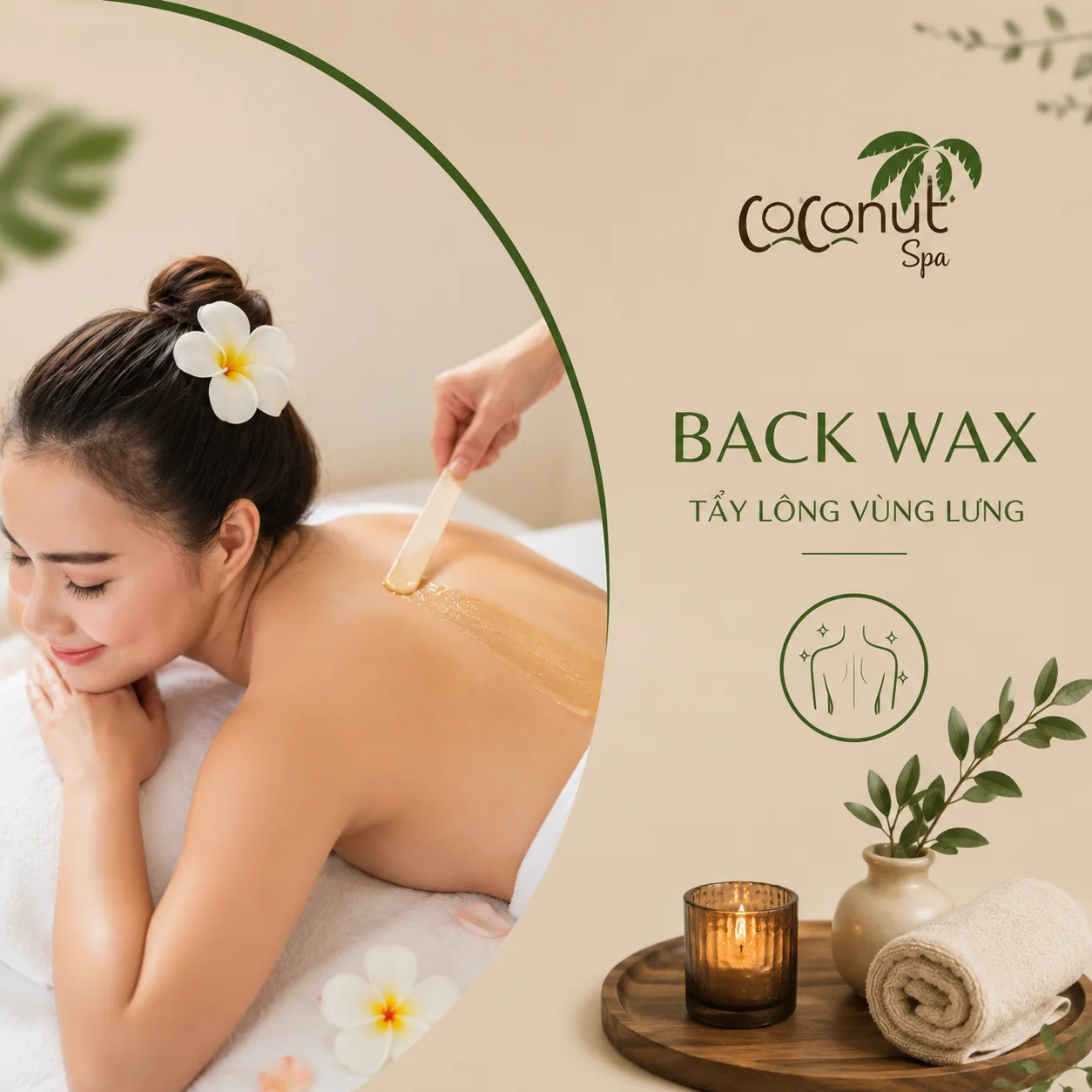 Back wax (Tẩy lông vùng lưng)